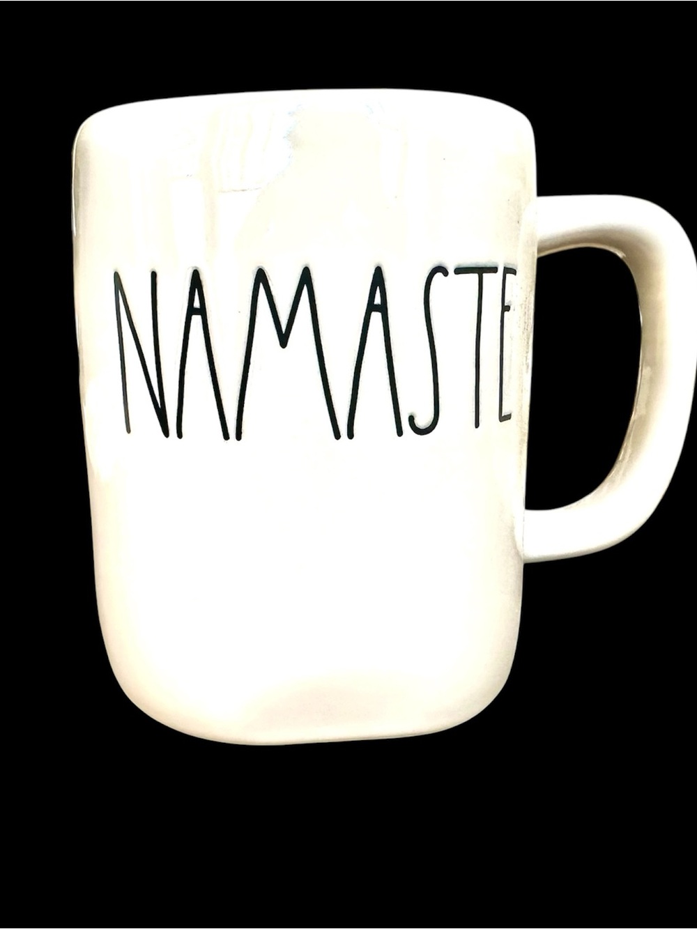 Rae Dunn White Ceramic Mug Namaste